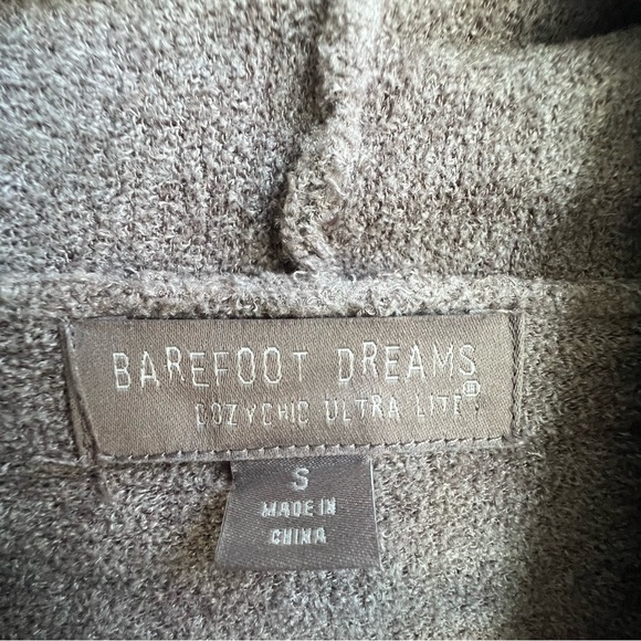 BAREFOOT DREAMS Cozychic Ultra Lite Open Front Longline Cardigan Small Ribbed - Picture 8 of 13